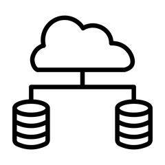 Redundancy Vector Line Icon Design