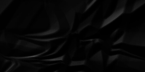 Fototapeta premium Dark black crumpled paper background. old paper wrinkle texture pattern overlay. cardboard wrinkled high resolution arts craft and Seamless crumpled paper. 