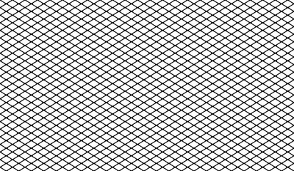 Wire mesh fence isolated on white background