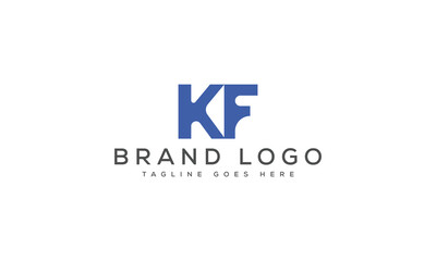 letter KF logo design vector template design for brand.