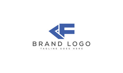 letter KF logo design vector template design for brand.