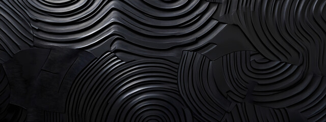 Fototapeta premium Minimalist Black Interlock
