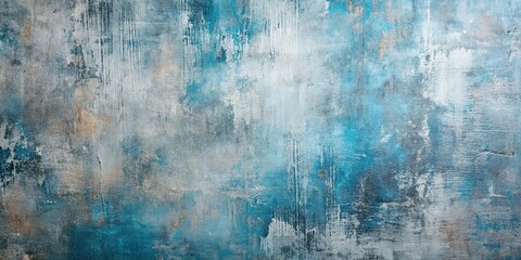 Obraz premium Abstract Blue and Gray Textured Background with Subtle Brushstrokes and Uneven Surface