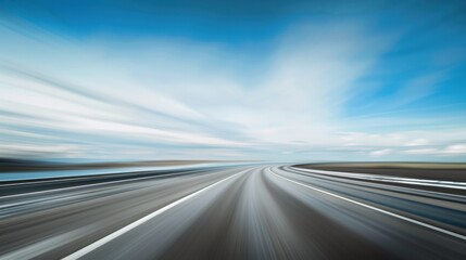 Naklejka premium Fast Road Ahead