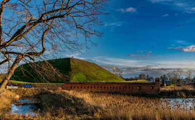 Gertrude’s Bastion and a public park in Gdansk