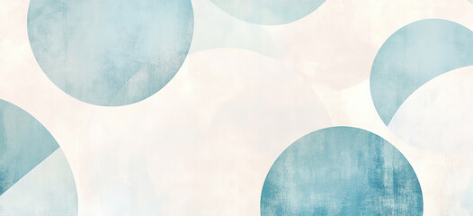 Zeitloses Design mit geometrischen Formen im Bannerformat und Textfreiraum