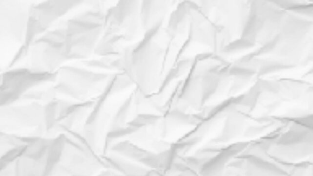 crumpled white paper background video