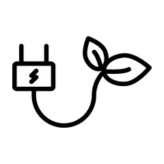 Energy Vector Line Icon Design