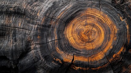 Fototapeta premium Closeup photograph of wood grain patterns in a weathered maple log