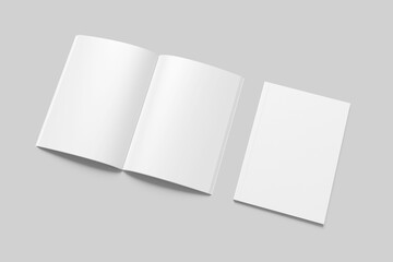 Blank a4 magazine White