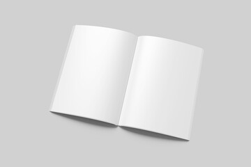 Blank a4 magazine White
