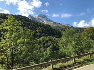 pyrenees nature landscape from the road
