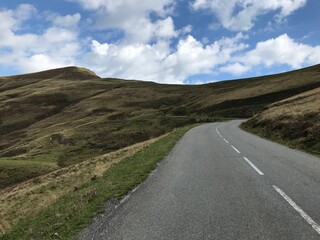 pyrenees nature landscape from the road