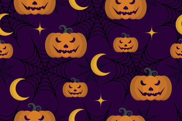 halloween pattern purple yellow.