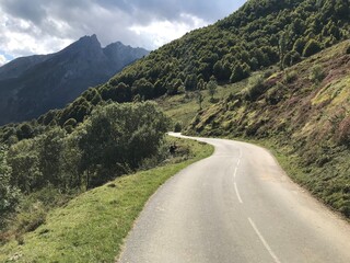 Fototapeta premium pyrenees nature landscape from the road