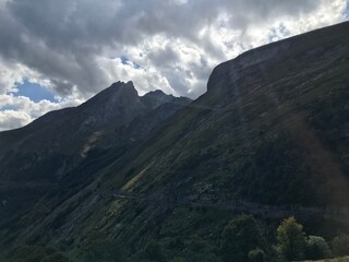 pyrenees nature landscape from the road