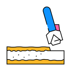 microdermabrasion therapy line icon vector. microdermabrasion therapy sign. isolated symbol illustration