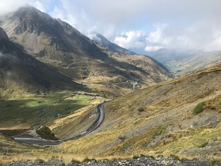 pyrenees nature landscape from the road