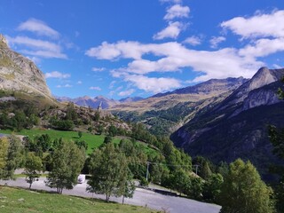pyrenees nature landscape from the road
