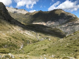 pyrenees nature landscape from the road