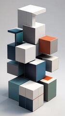 Obraz premium 3d render of a cube