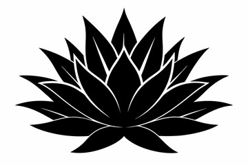 
Agave plant vector, agave symbol, Cactus vector icon

