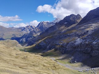 pyrenees nature landscape from the road