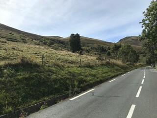 pyrenees nature landscape from the road