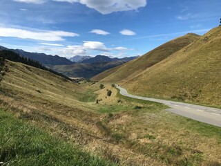 pyrenees nature landscape from the road