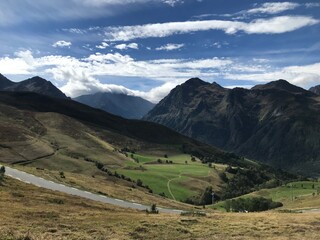 pyrenees nature landscape from the road
