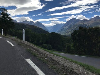 pyrenees nature landscape from the road