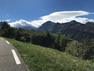 pyrenees nature landscape from the road