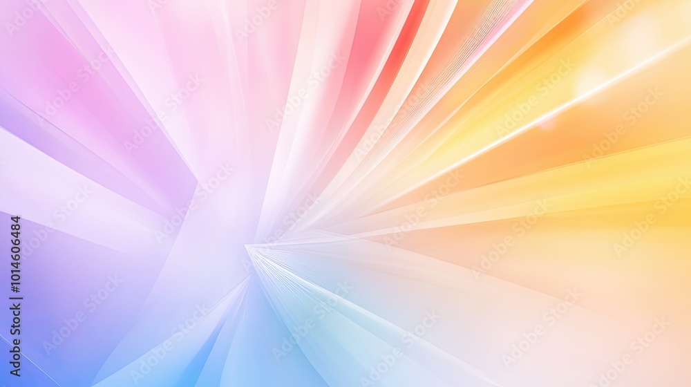 Poster a bright rainbow gradient background with subtle color shifts, offering a soft and pleasing visual f