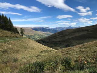pyrenees nature landscape from the road