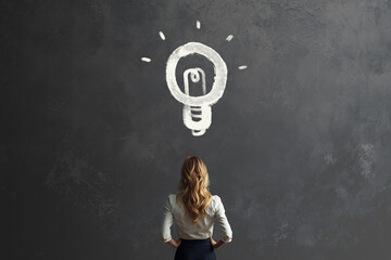 idea bulb symbol for business ethics choice concept