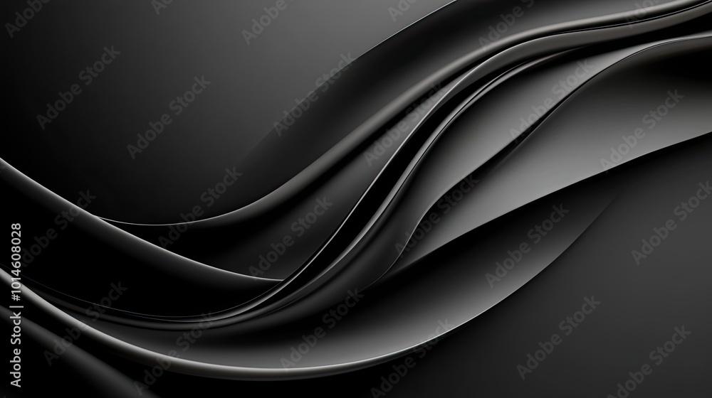 Poster a dark gradient background, transitioning from near black to a deep grey, creating an elegant and un