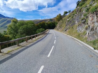 pyrenees nature landscape from the road