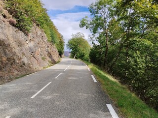 pyrenees nature landscape from the road