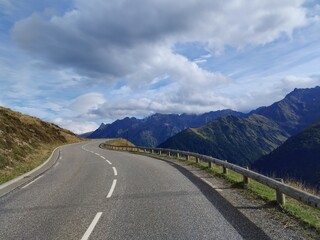 pyrenees nature landscape from the road