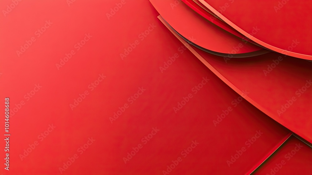 Poster a flat red background with a smooth surface, no texture or shadows, offering a professional and mode