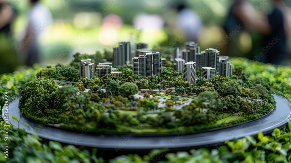 Poster analyzing detailed building models for urban development project