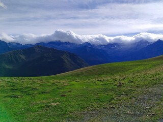 pyrenees nature landscape from the road