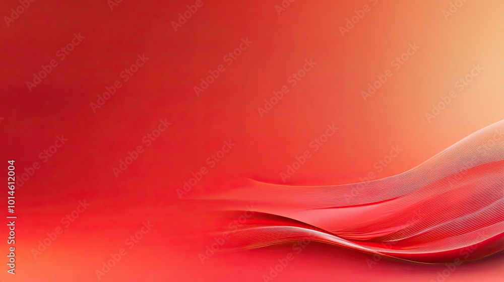 Poster a red gradient background with soft blending, transitioning from a deep burgundy to a bright, energe