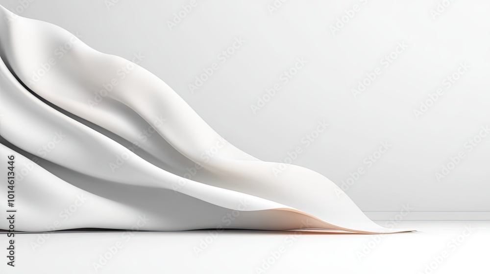 Poster a smooth light grey background with no texture, offering a professional and simple canvas for any de