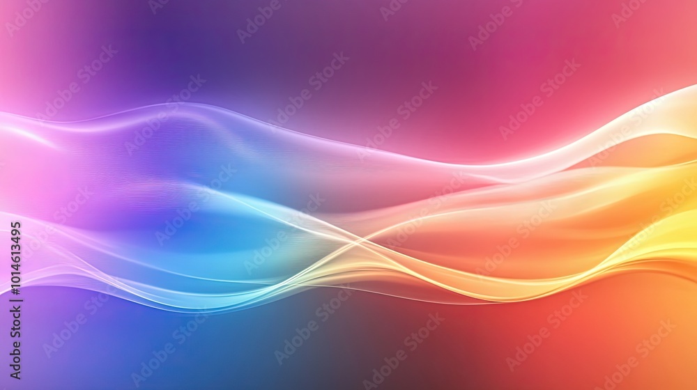 Poster a smooth rainbow gradient background transitioning from red to violet, creating a vibrant and seamle