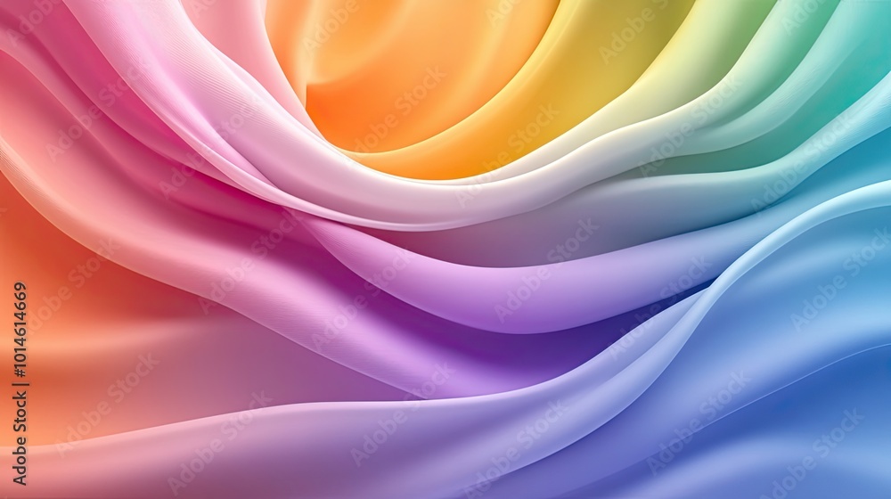 Poster a vibrant rainbow background featuring smooth, blended colors transitioning seamlessly from red to v