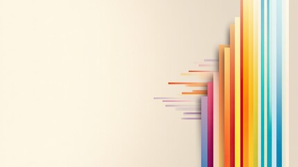 A vertical rainbow stripes background with sharp, clean lines, perfect for modern and stylish digital designs.