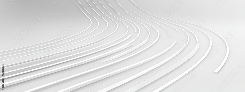 Aufkleber minimalist marathon track design, sleek markings on an empty track, emphasizing simplicity and clean