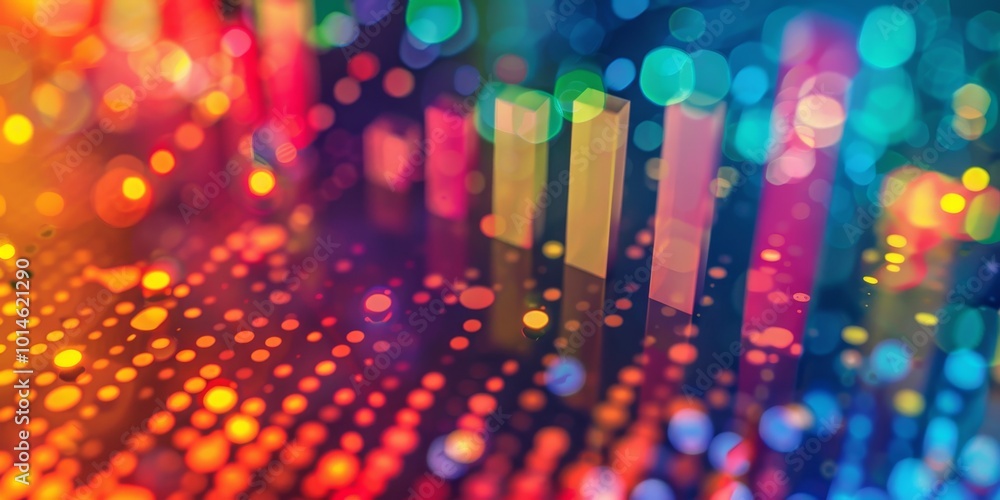 Aufkleber marketing analytics on a colorful abstract canvas.