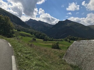 pyrenees nature landscape from the road